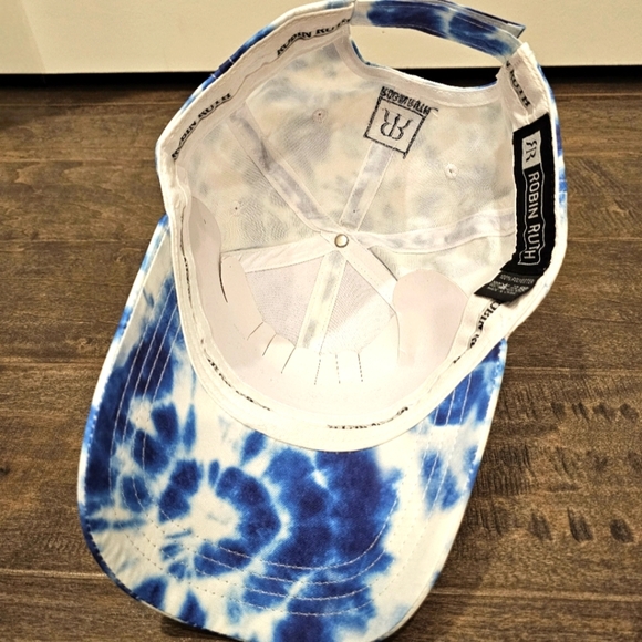 New Robin Ruth Orlando Original 1885 Blue and White Tie-Dye Cap - Unisex - Picture 6 of 9